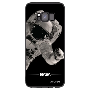 Picasee crna silikonska maskica za Samsung Galaxy S8 G950F - Astronaut Big