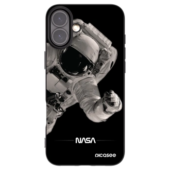 Picasee crna silikonska maskica za Apple iPhone 16 Plus - Astronaut Big