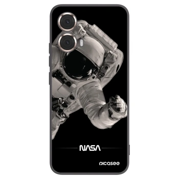 Picasee crna silikonska maskica za Motorola Moto G85 - Astronaut Big
