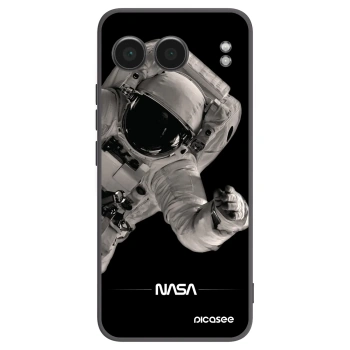 Picasee crna silikonska maskica za OnePlus Nord 4 - Astronaut Big