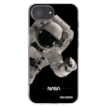 Picasee silikonska prozirna maskica za Apple iPhone 16e - Astronaut Big