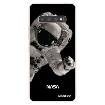 Picasee silikonska prozirna maskica za Samsung Galaxy S10 Plus G975 - Astronaut Big