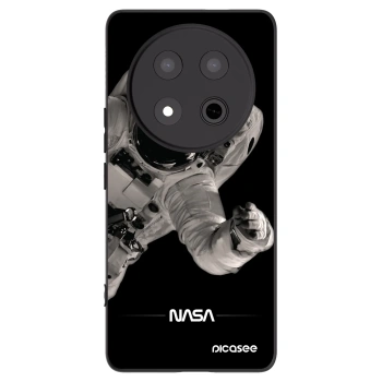 Picasee crna silikonska maskica za Honor Magic7 Lite 5G - Astronaut Big