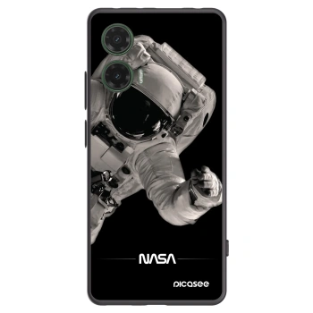 Picasee crna silikonska maskica za Motorola Moto G35 5G - Astronaut Big