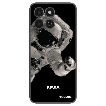 Picasee crna silikonska maskica za Honor 200 Smart 5G - Astronaut Big