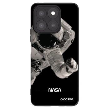 Picasee crna silikonska maskica za Honor X8c - Astronaut Big