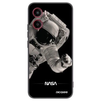 Picasee crna silikonska maskica za Motorola Moto G05 - Astronaut Big