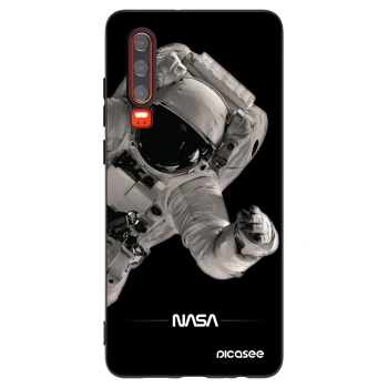 Picasee crna silikonska maskica za Huawei P30 - Astronaut Big
