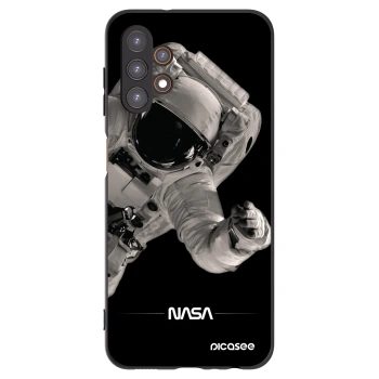 Picasee crna silikonska maskica za Samsung Galaxy A13 5G - Astronaut Big