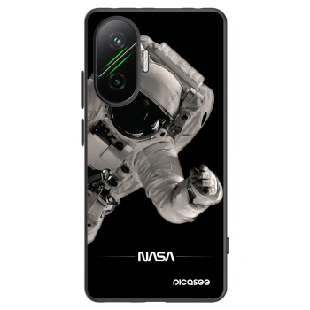 Picasee crna silikonska maskica za Xiaomi Poco F7 5G - Astronaut Big