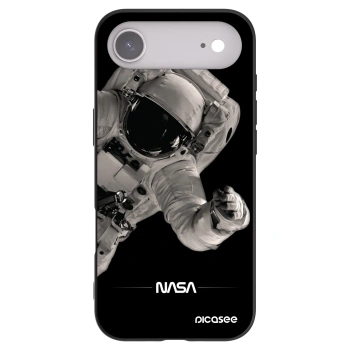 Picasee crna silikonska maskica za Apple iPhone Air - Astronaut Big