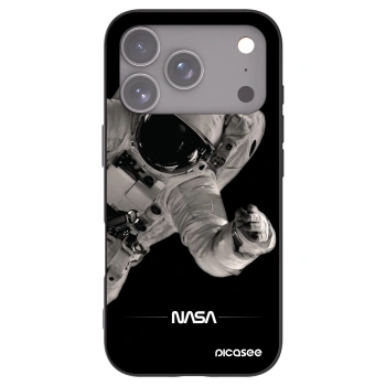 Picasee crna silikonska maskica za Apple iPhone 17 Pro - Astronaut Big