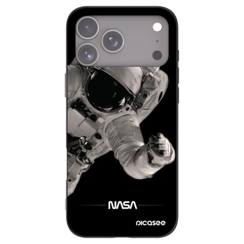 Picasee crna silikonska maskica za Apple iPhone 17 Pro Max - Astronaut Big