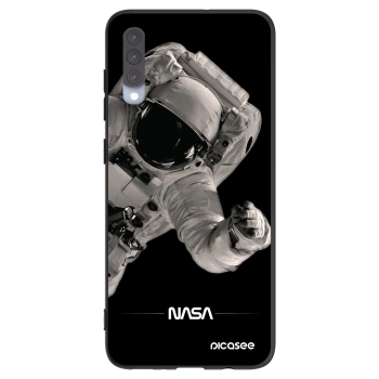 Picasee crna silikonska maskica za Samsung Galaxy A70 A705F - Astronaut Big