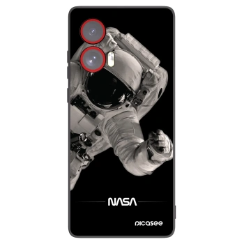 Picasee crna silikonska maskica za Motorola Edge 50 Fusion - Astronaut Big