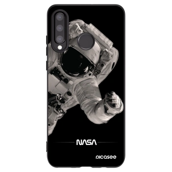 Picasee crna silikonska maskica za Huawei P30 Lite - Astronaut Big
