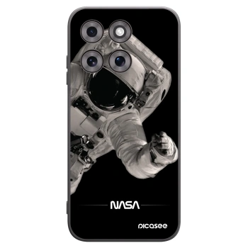 Picasee crna silikonska maskica za Motorola Moto G77 - Astronaut Big