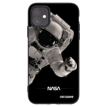Picasee crna silikonska maskica za Apple iPhone 11 - Astronaut Big