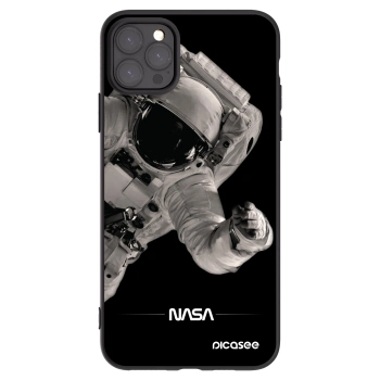 Picasee crna silikonska maskica za Apple iPhone 11 Pro Max - Astronaut Big