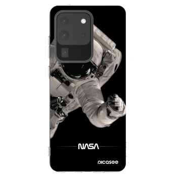 Picasee silikonska prozirna maskica za Samsung Galaxy S20 Ultra 5G G988F - Astronaut Big