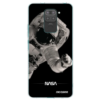 Picasee crna silikonska maskica za Xiaomi Redmi Note 9 - Astronaut Big