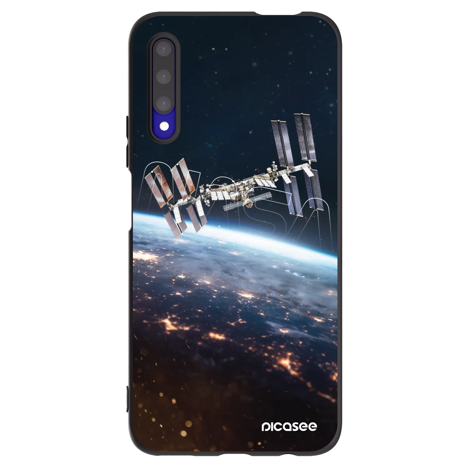 Picasee crna silikonska maskica za Honor 9X Pro - Station