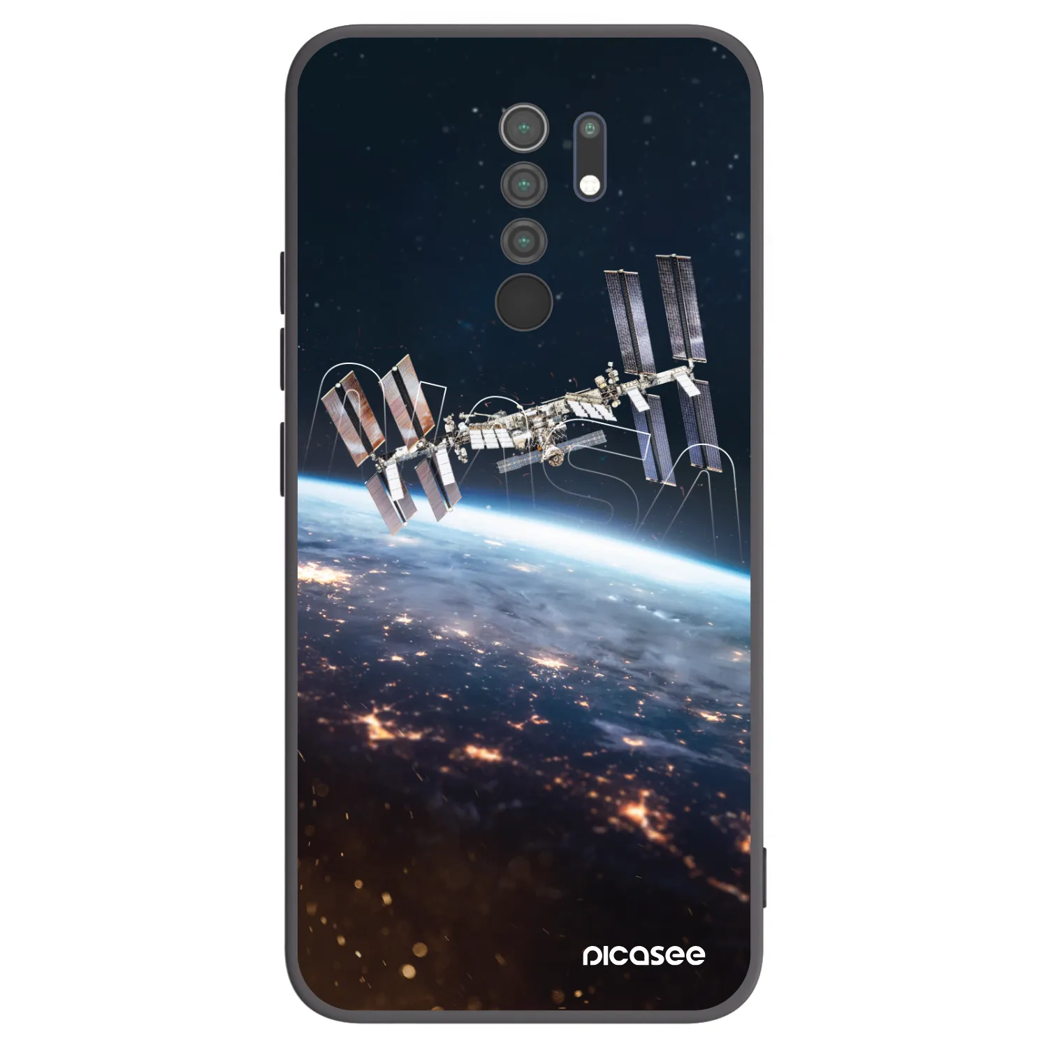 Picasee crna silikonska maskica za Xiaomi Redmi 9 - Station