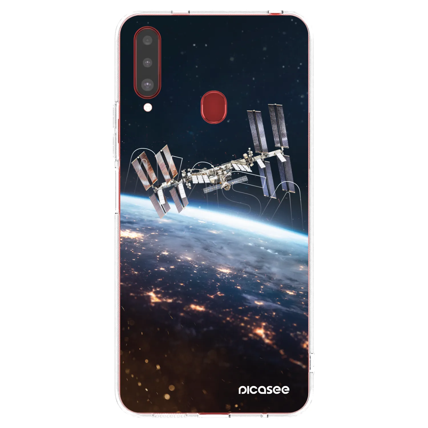 Picasee silikonska prozirna maskica za Samsung Galaxy A20s - Station