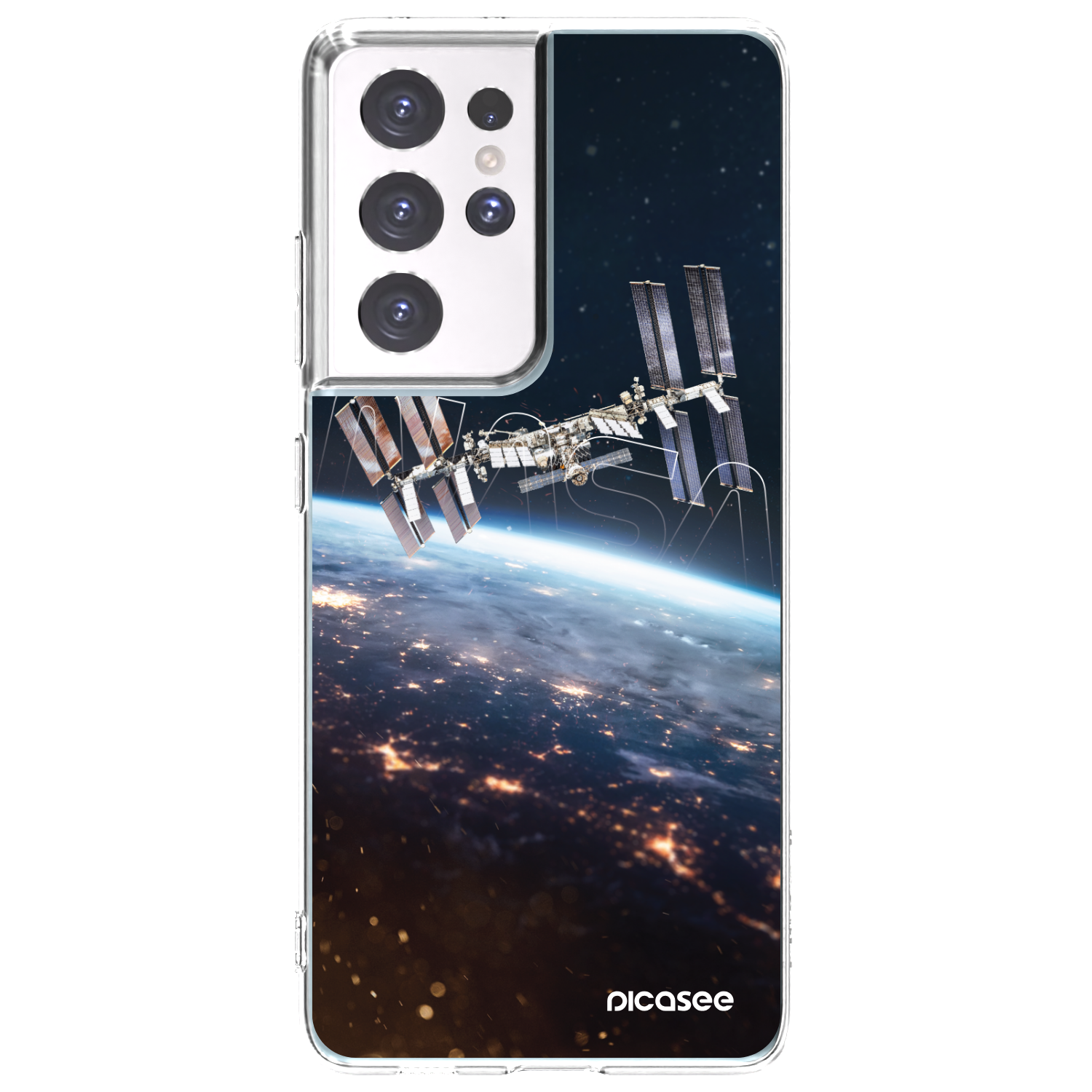 Picasee silikonska prozirna maskica za Samsung Galaxy S21 Ultra 5G G998B - Station