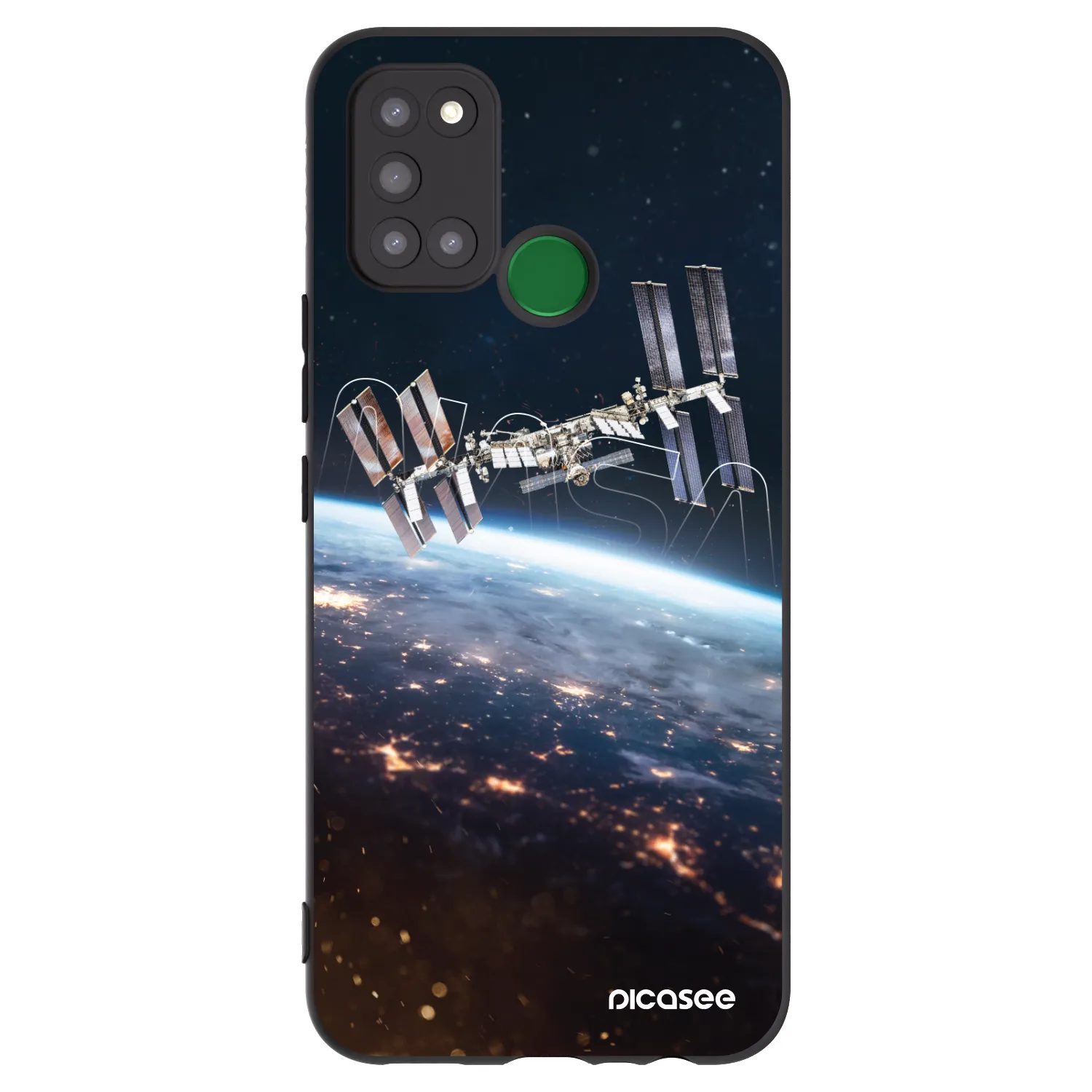 Picasee crna silikonska maskica za Realme 7i - Station