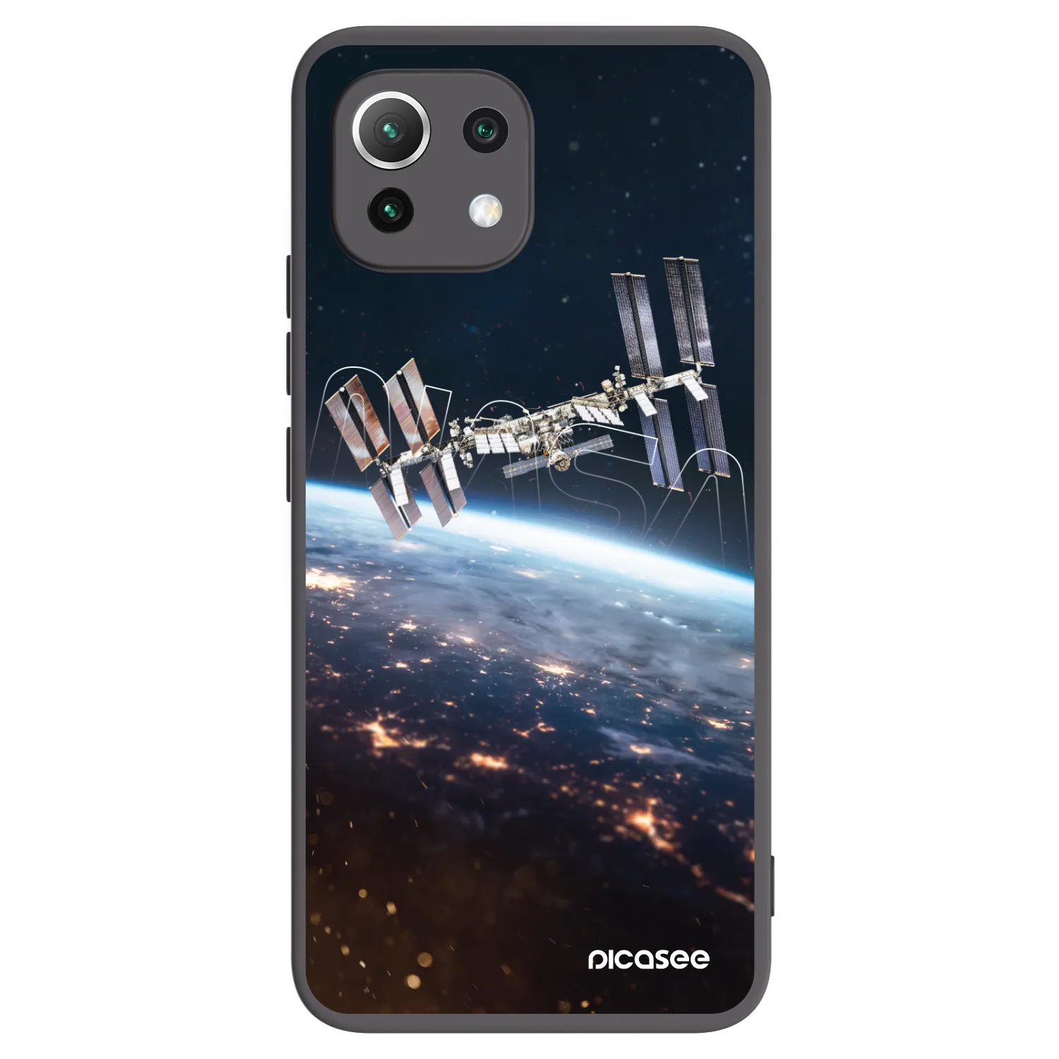 Picasee crna silikonska maskica za Xiaomi Mi 11 Lite - Station
