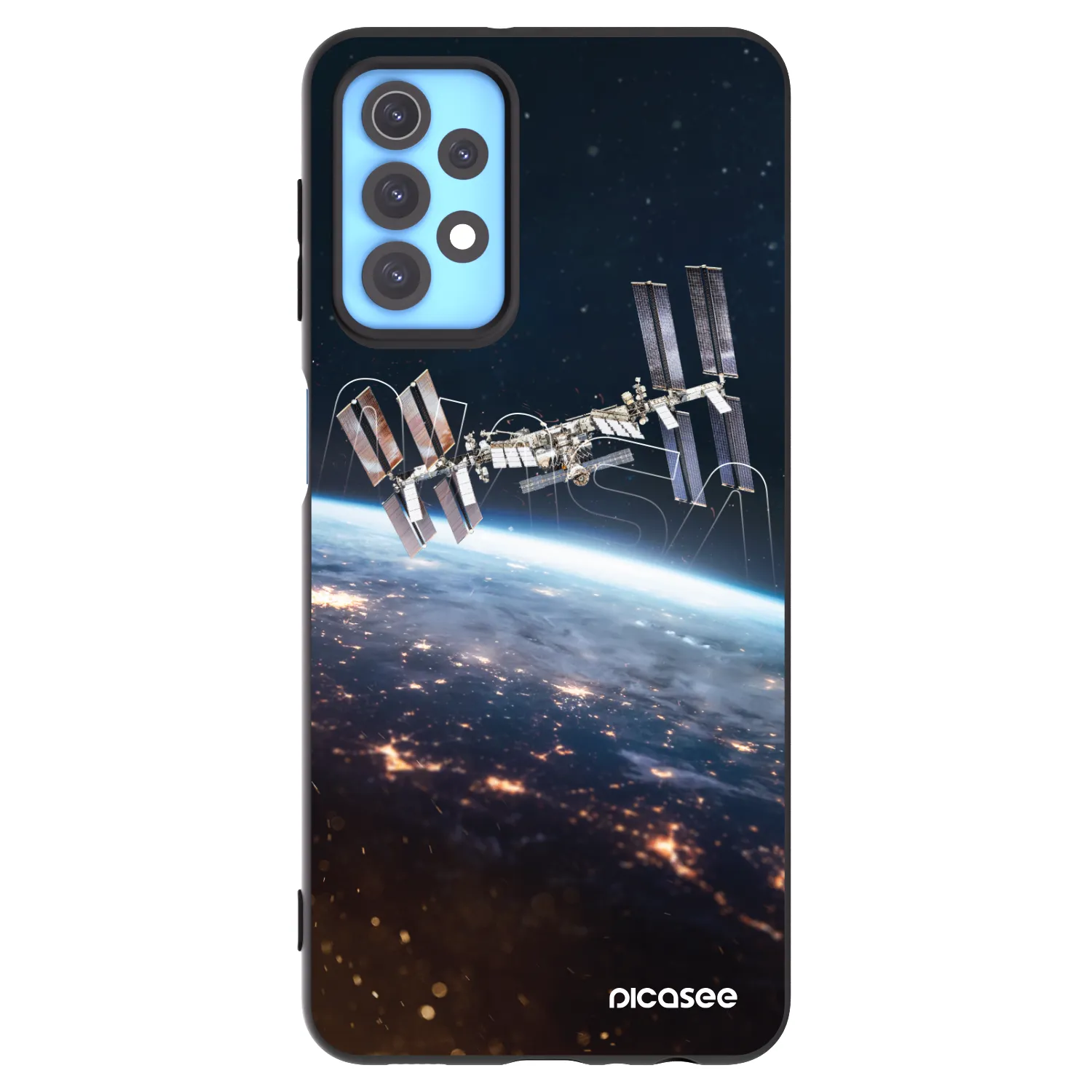 Picasee crna silikonska maskica za Samsung Galaxy A32 4G SM-A325F - Station