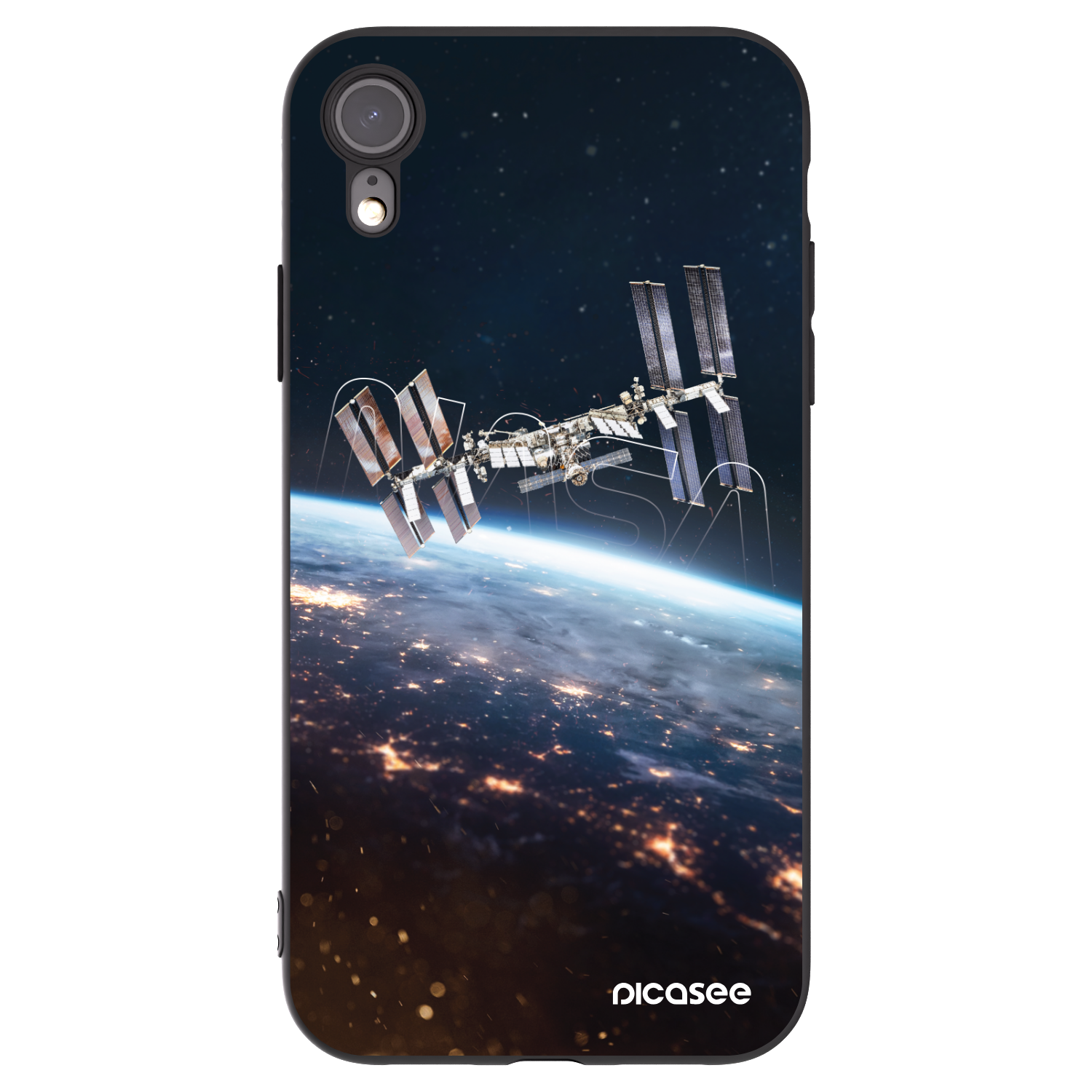 Picasee crna silikonska maskica za Apple iPhone XR - Station