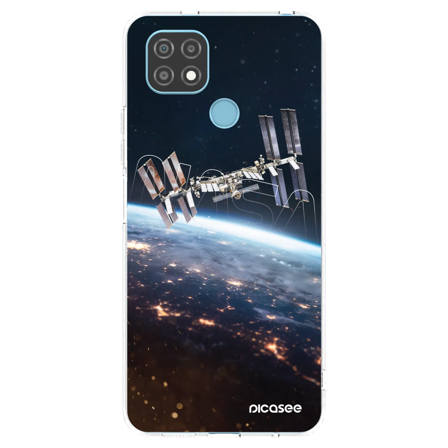 Picasee silikonska prozirna maskica za Realme C21 - Station