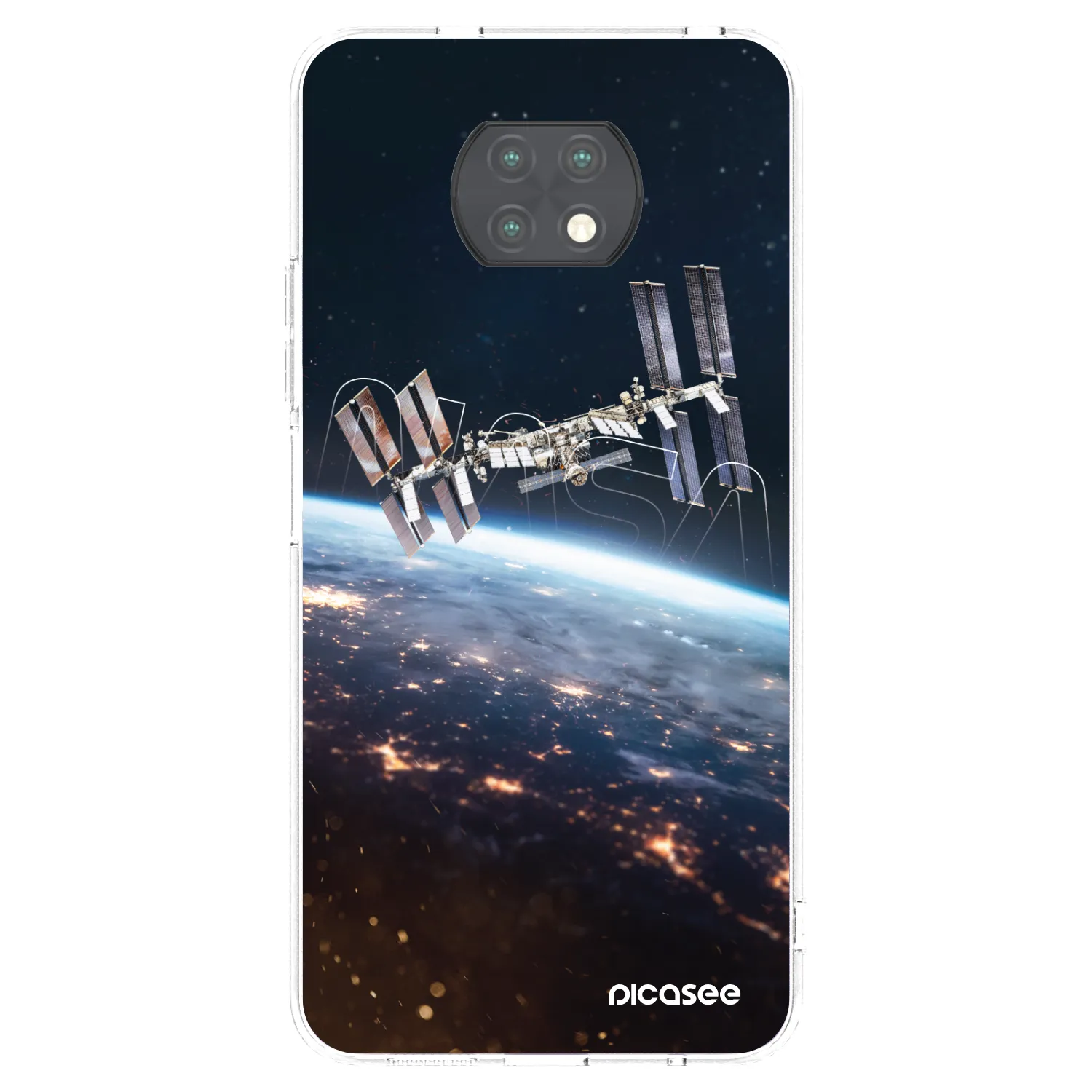 Picasee silikonska prozirna maskica za Xiaomi Redmi Note 9T - Station
