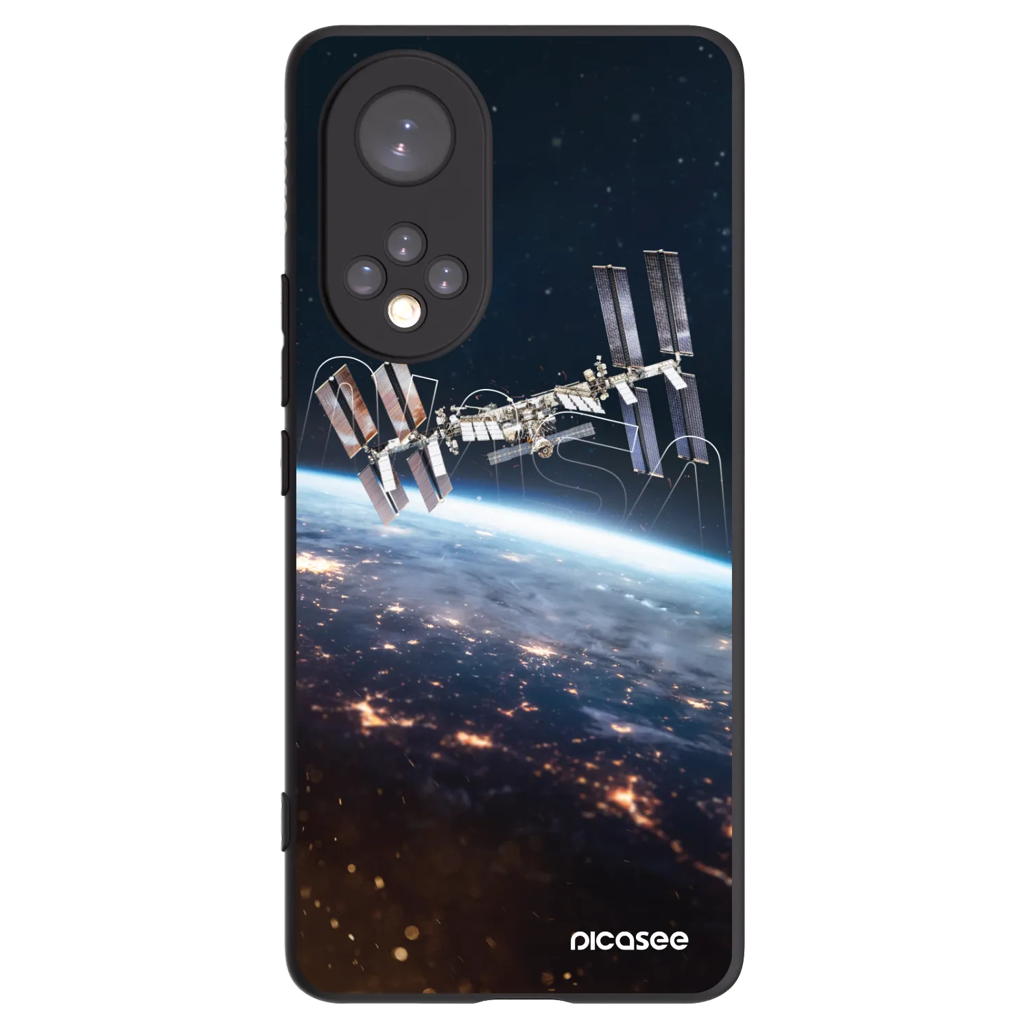Picasee crna silikonska maskica za Honor 50 5G - Station