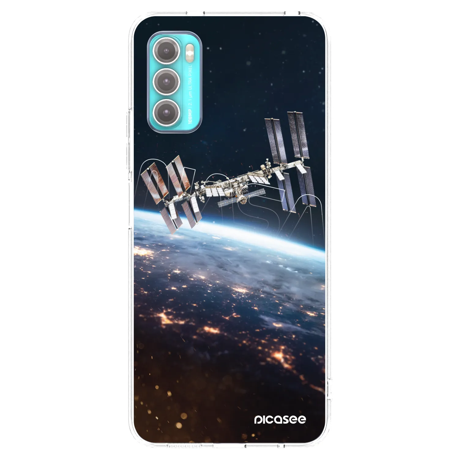 Picasee silikonska prozirna maskica za Motorola Moto G60 - Station