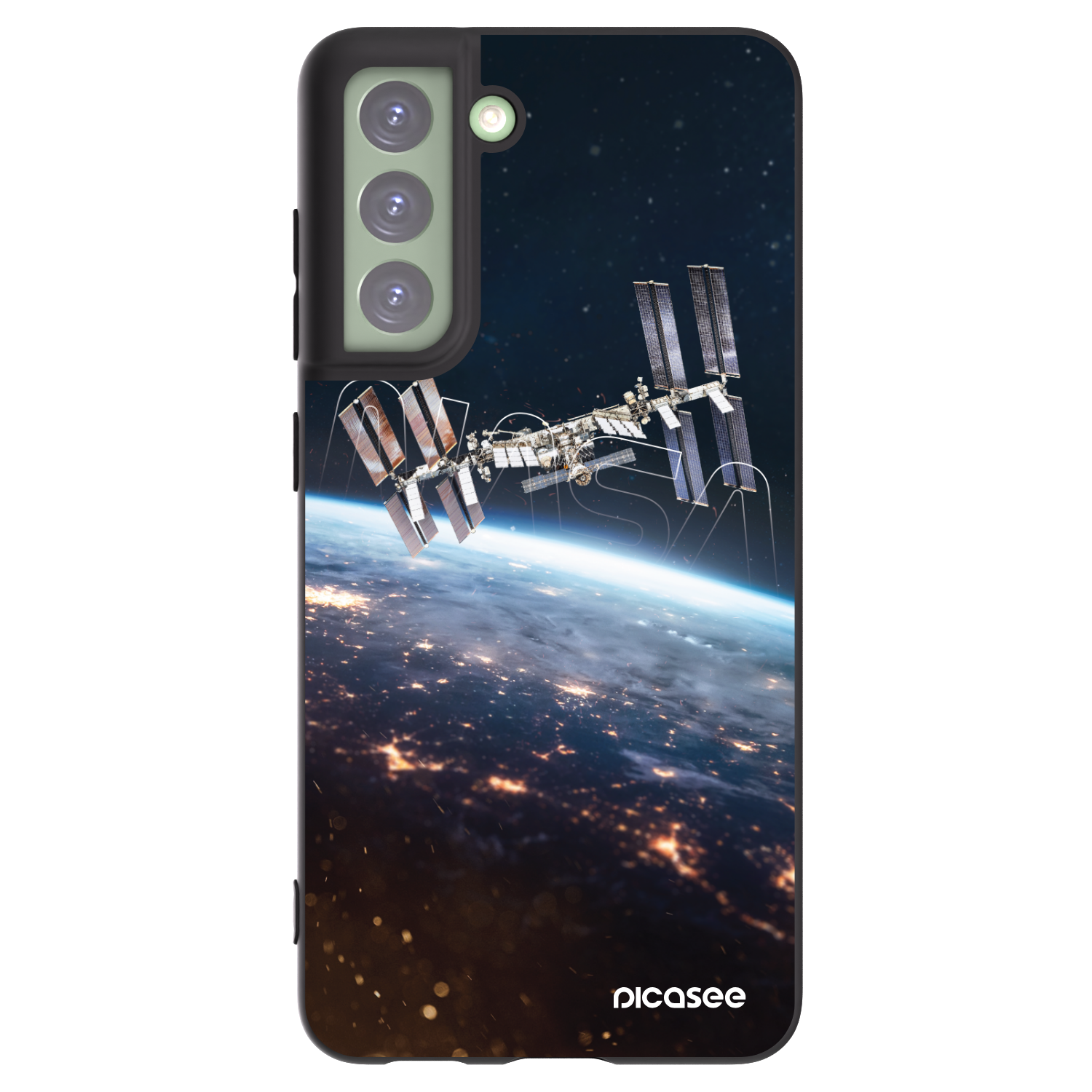 Picasee crna silikonska maskica za Samsung Galaxy S21 FE 5G - Station