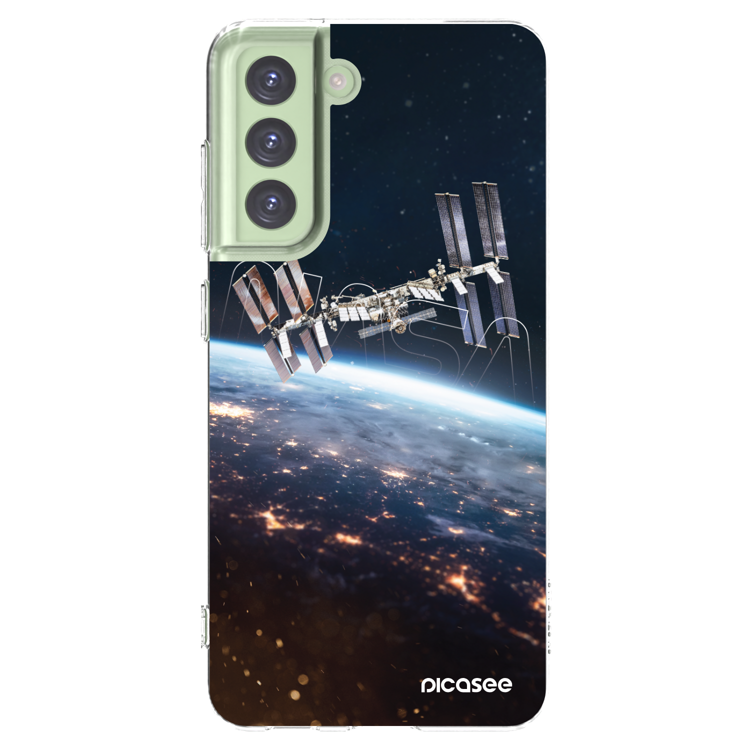 Picasee silikonska prozirna maskica za Samsung Galaxy S21 FE 5G - Station