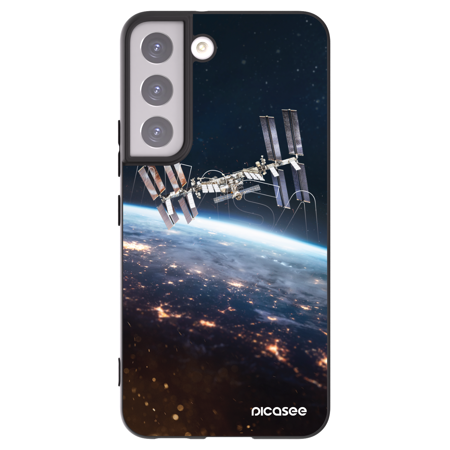 Picasee crna silikonska maskica za Samsung Galaxy S22 5G - Station