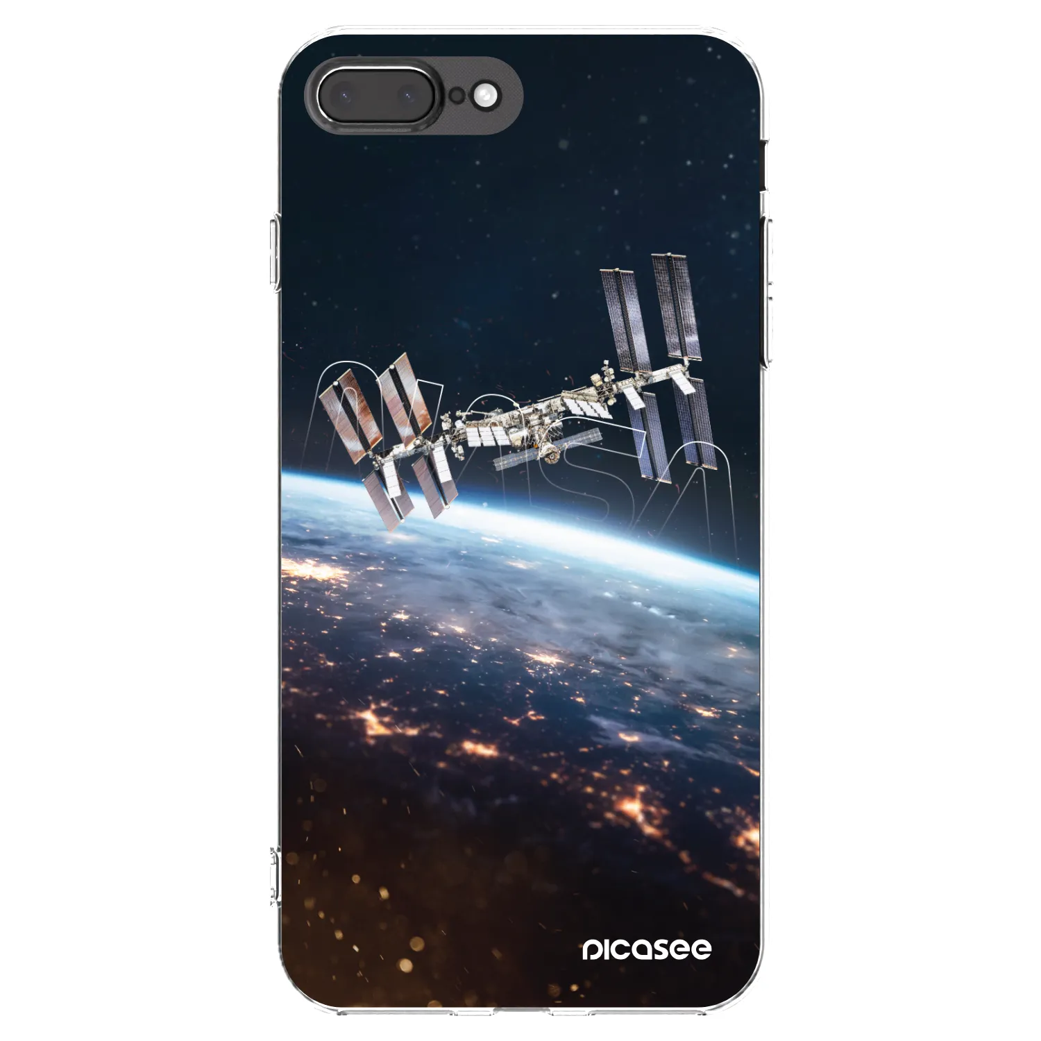 Picasee silikonska prozirna maskica za Apple iPhone 7 Plus - Station