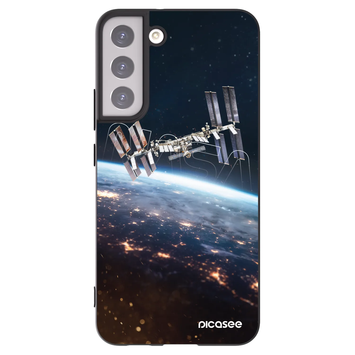 Picasee crna silikonska maskica za Samsung Galaxy S22+ 5G - Station