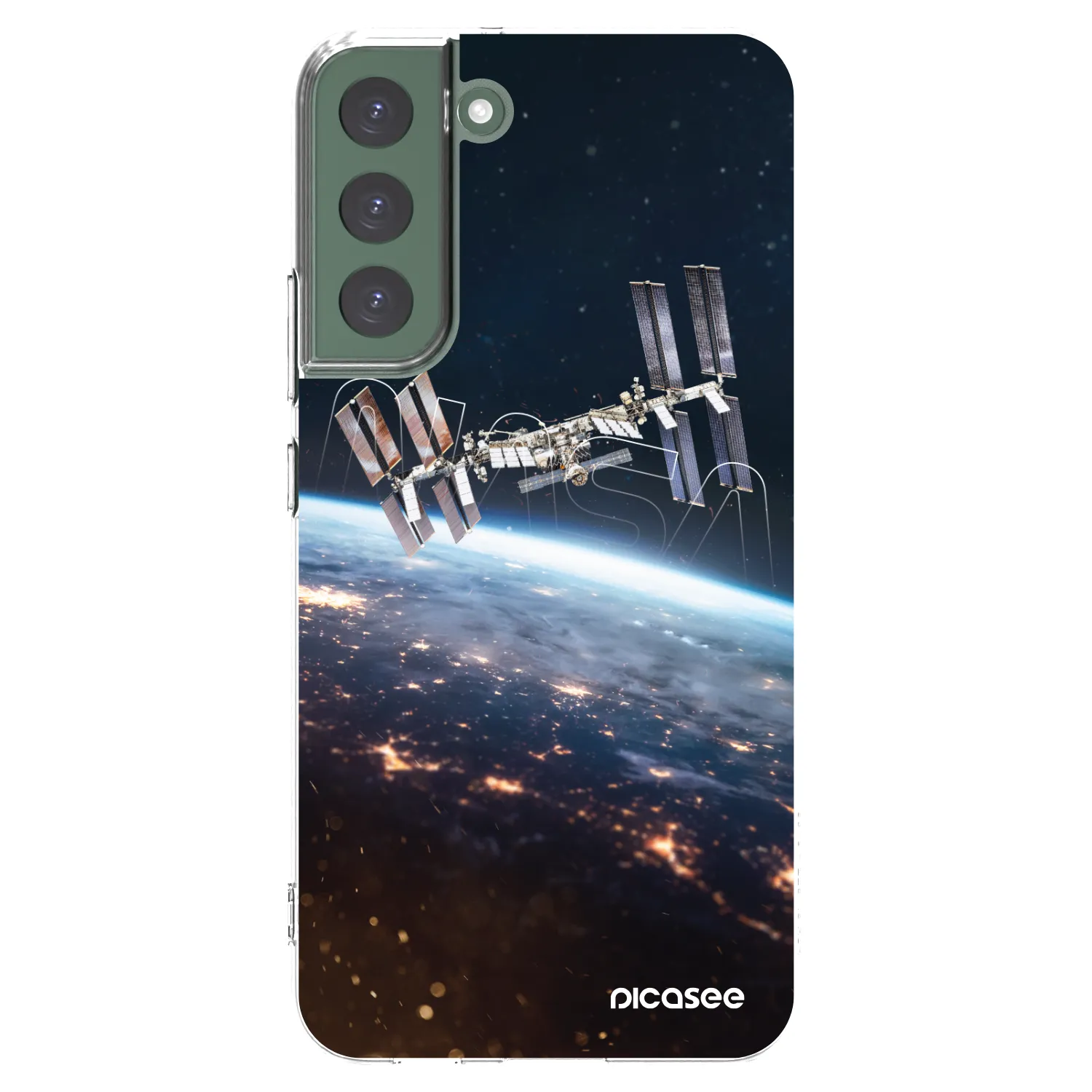 Picasee silikonska prozirna maskica za Samsung Galaxy S22+ 5G - Station