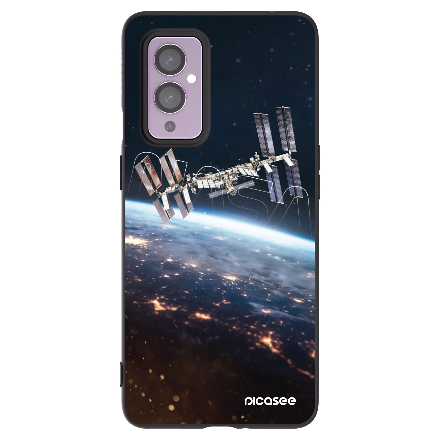 Picasee crna silikonska maskica za OnePlus 9 - Station