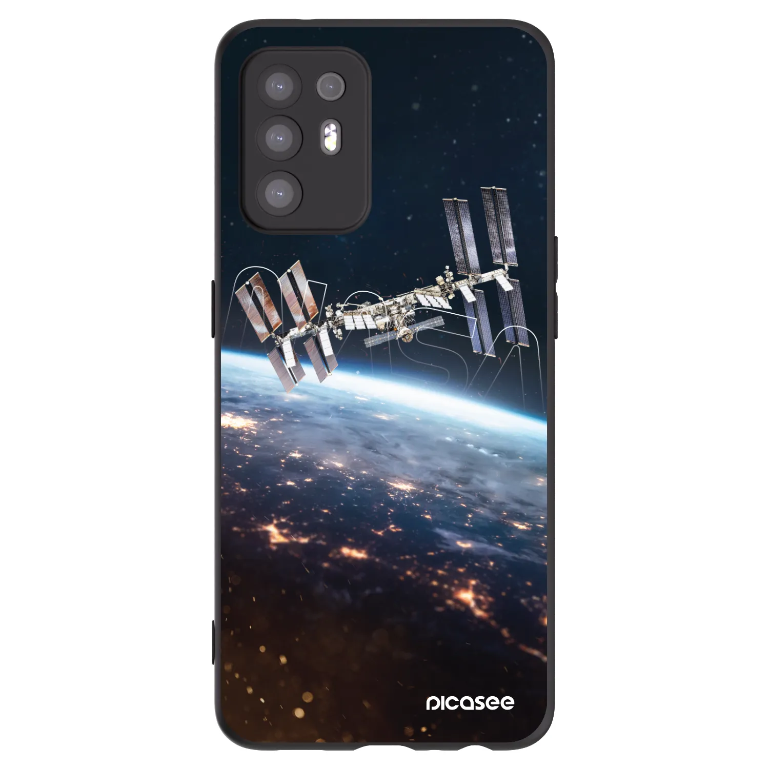 Picasee crna silikonska maskica za OPPO A94 5G - Station