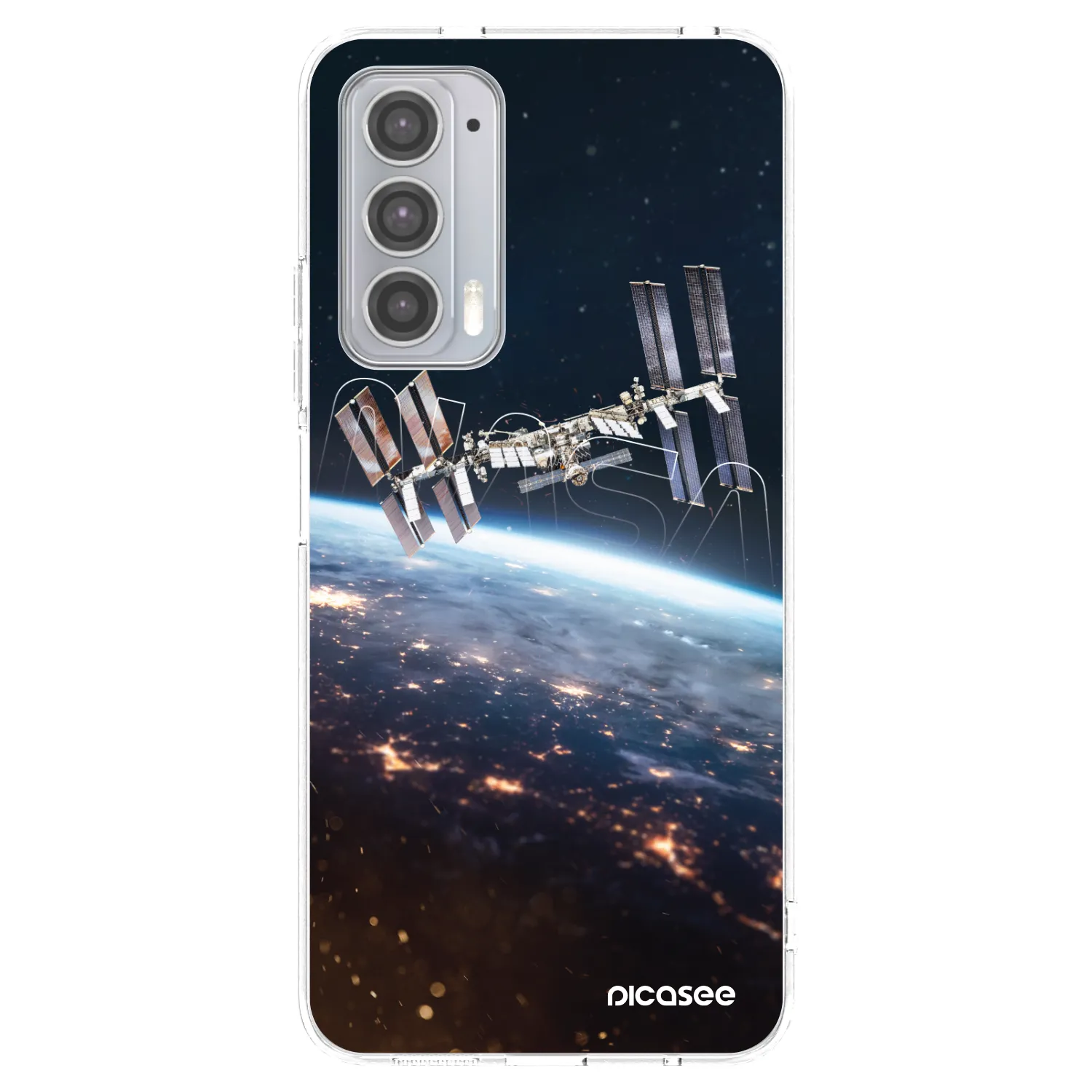 Picasee silikonska prozirna maskica za Motorola Edge 20 - Station