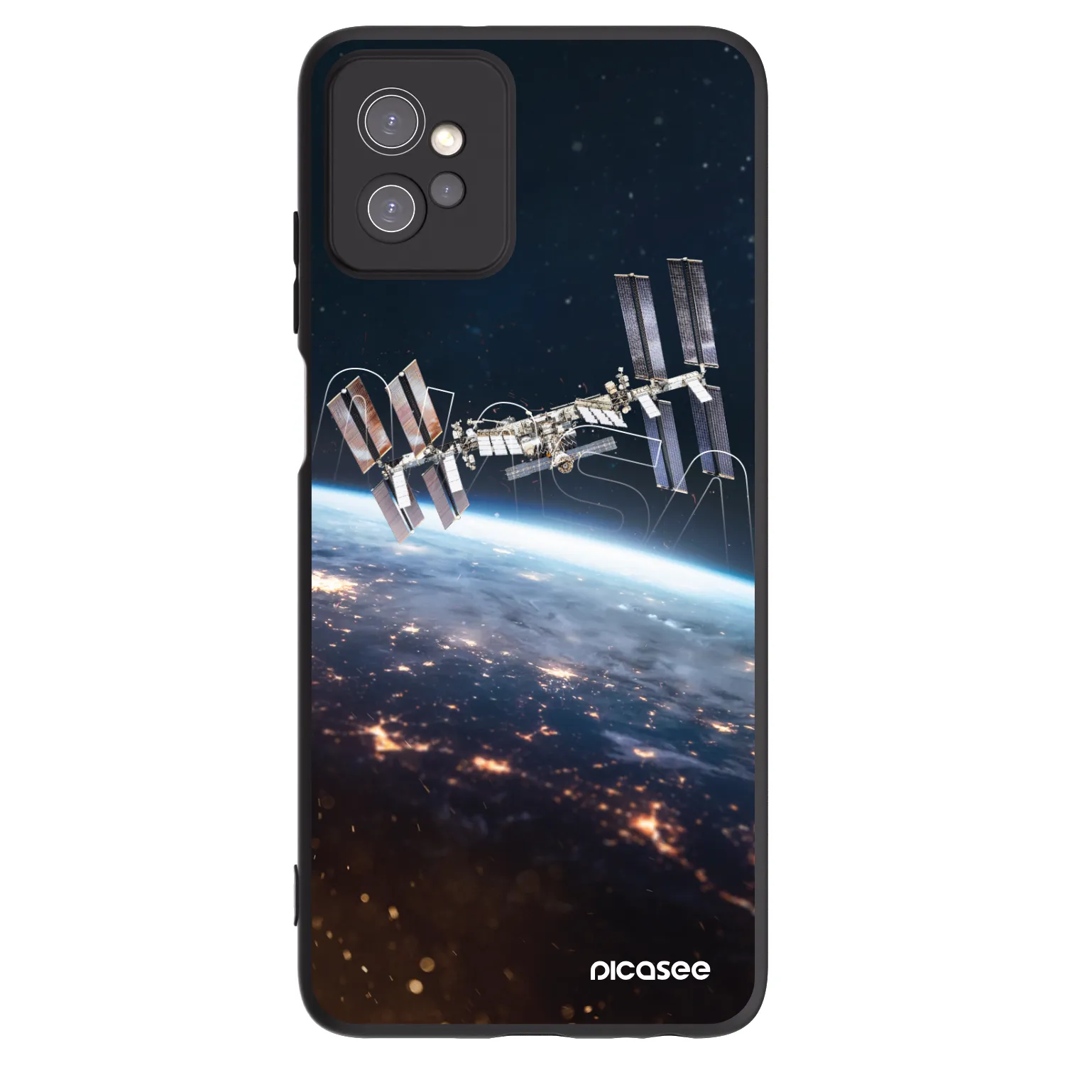 Picasee crna silikonska maskica za Motorola Moto G32 - Station
