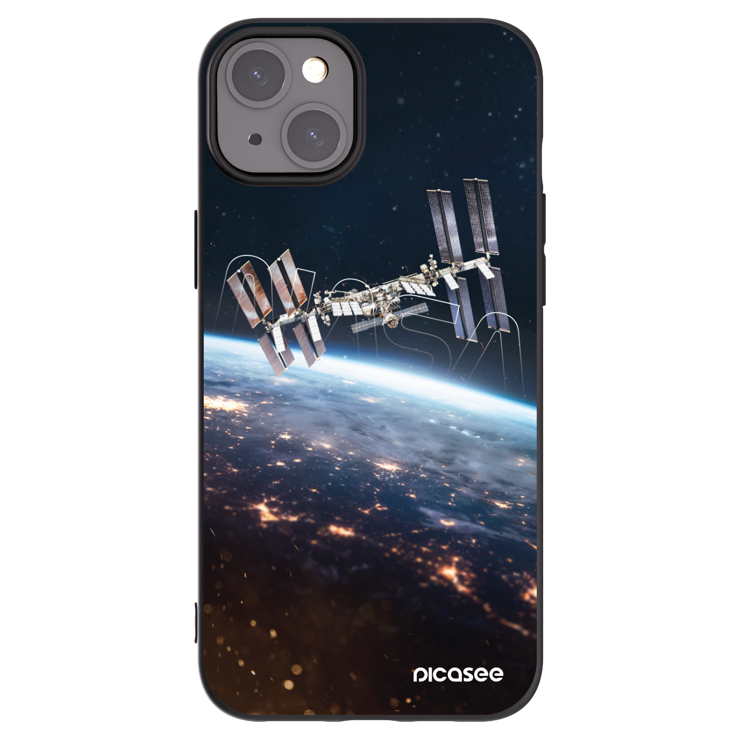 Picasee crna silikonska maskica za Apple iPhone 15 Plus - Station