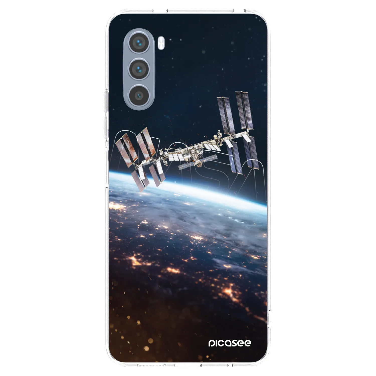 Picasee silikonska prozirna maskica za Motorola Moto G62 - Station