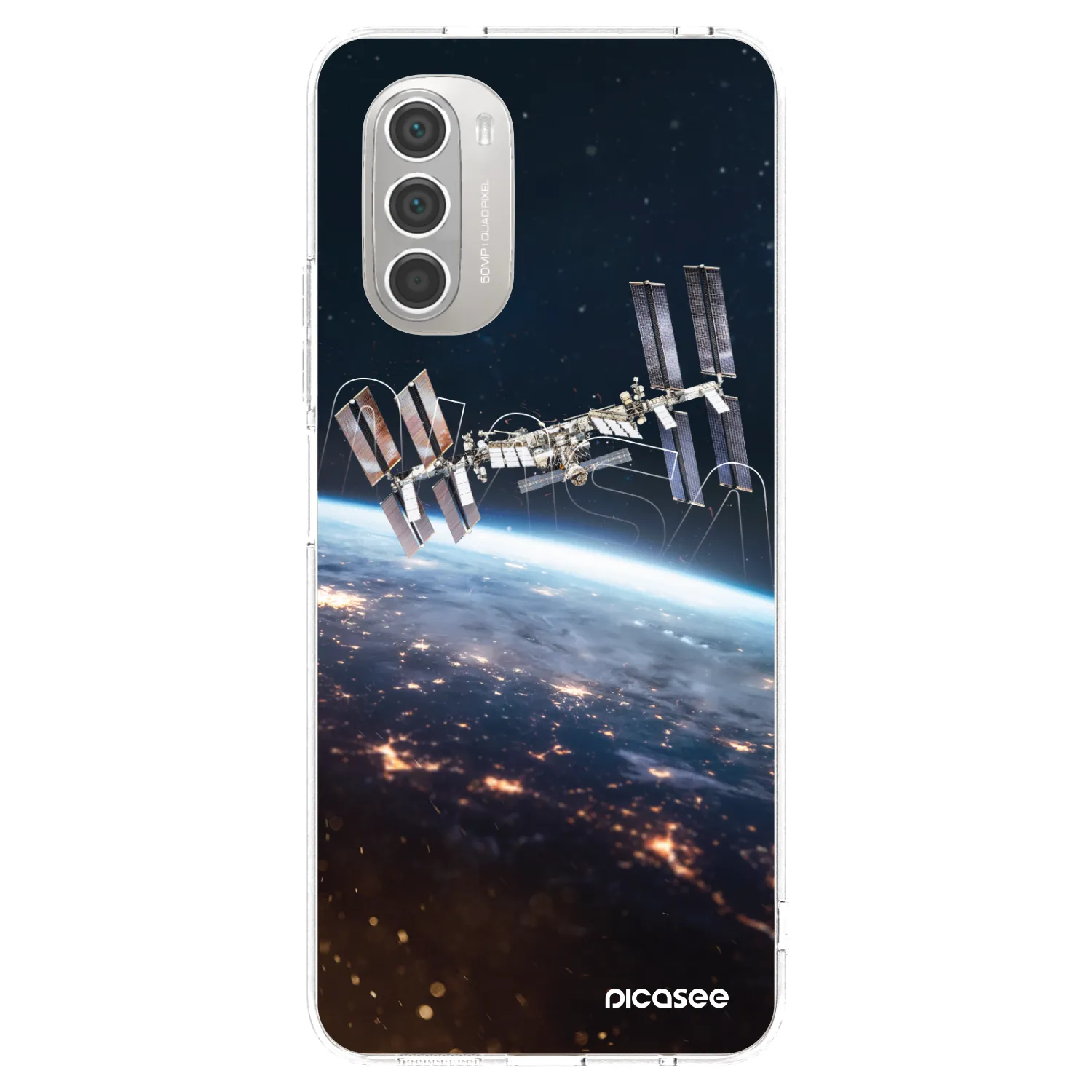 Picasee silikonska prozirna maskica za Motorola Moto G51 - Station